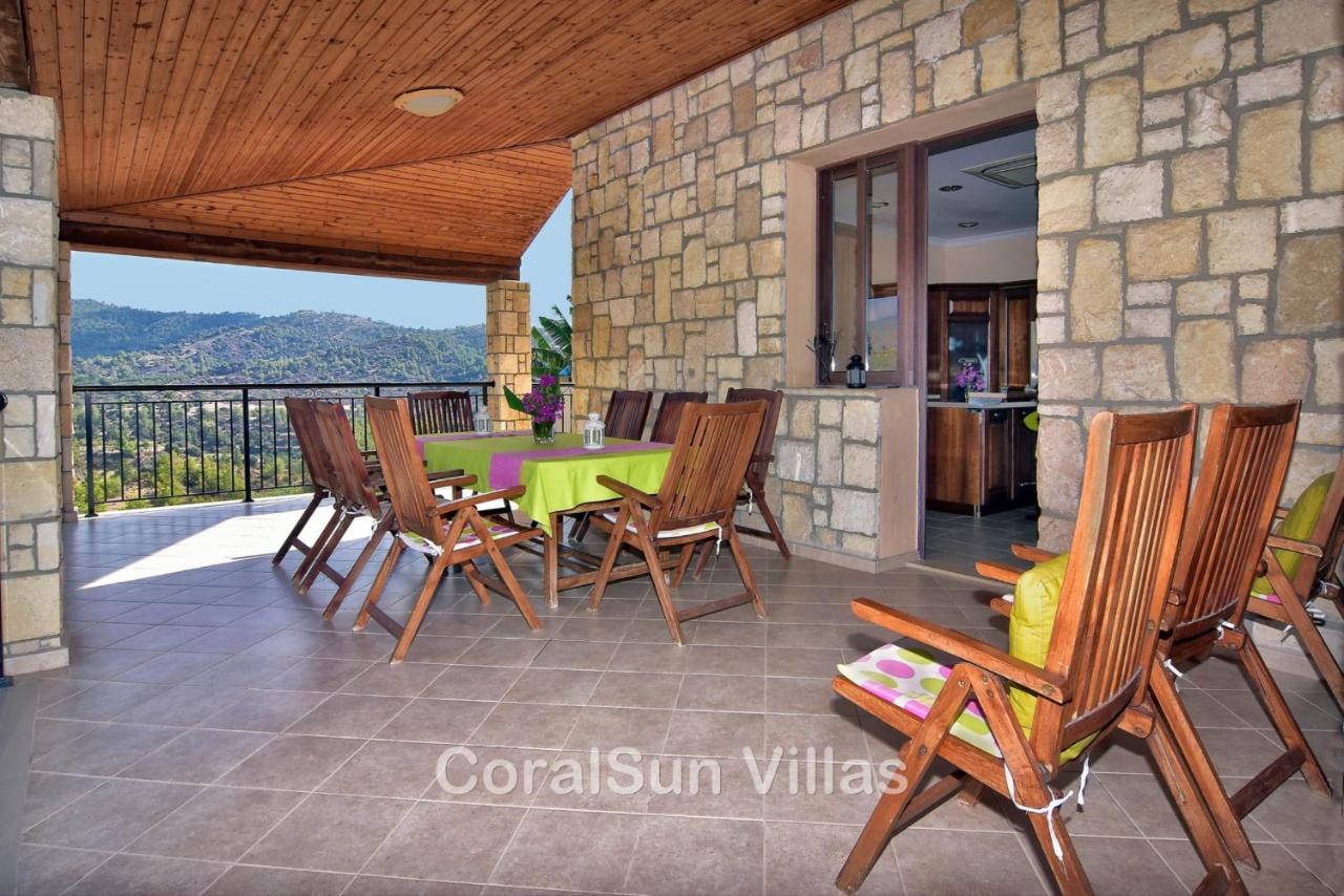 Elite Amazing Villa With Heated Pool By Coral Sun Villas Polis Exterior photo