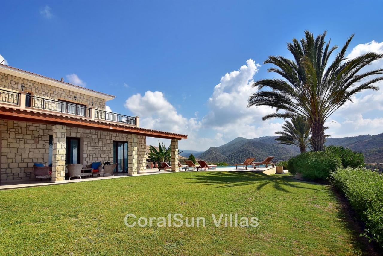 Elite Amazing Villa With Heated Pool By Coral Sun Villas Polis Exterior photo