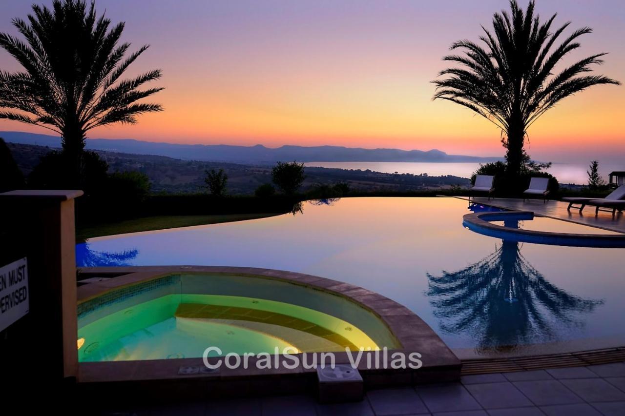Elite Amazing Villa With Heated Pool By Coral Sun Villas Polis Exterior photo