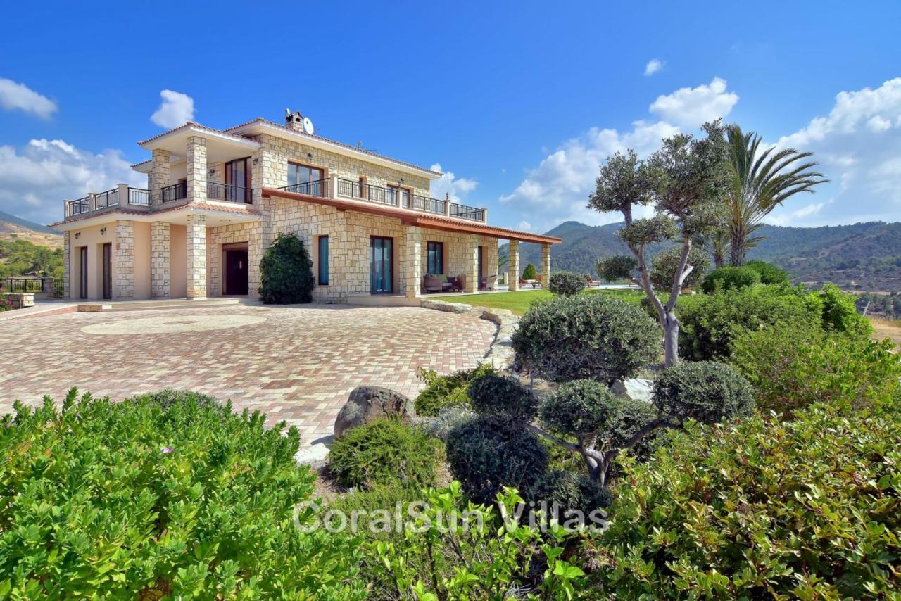 Elite Amazing Villa With Heated Pool By Coral Sun Villas Polis Exterior photo