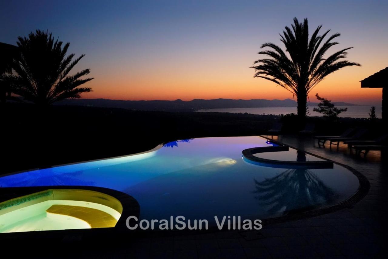 Elite Amazing Villa With Heated Pool By Coral Sun Villas Polis Exterior photo