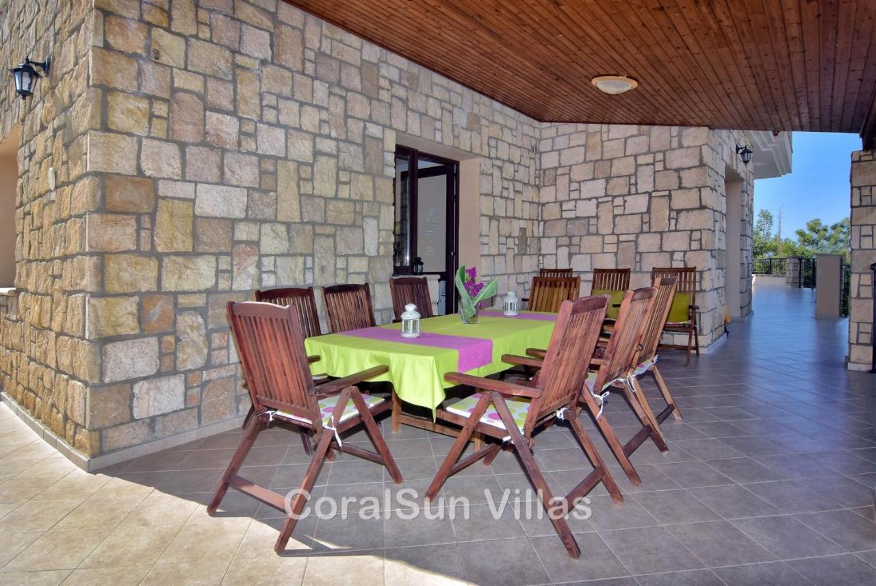 Elite Amazing Villa With Heated Pool By Coral Sun Villas Polis Exterior photo